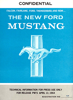 1964 Ford Mustang Press Packet